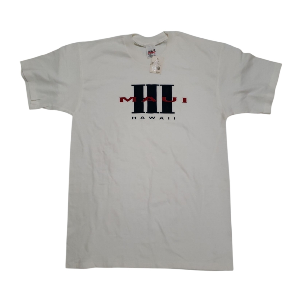 NOS Vtg Hawaii Maui Single Stitch Graphic Tee Men's Large